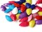50 20mm Bold Color Mixed Briolette Faceted Teardrops Beads to String